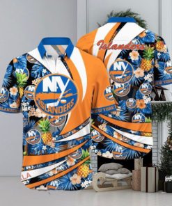 Warm Days Look New York Islanders Hawaiian Aloha Shirt