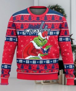 Washington Capitals Grinch Ugly Christmas Sweater Christmas Gift For Sport Fans