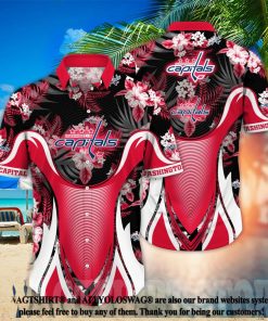 Washington Capitals NHL Flower Classic All Over Printed Hawaiian Shirt