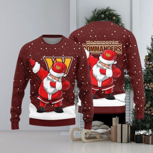 Washington Commanders Dab Santa New Style Knitted Sweater