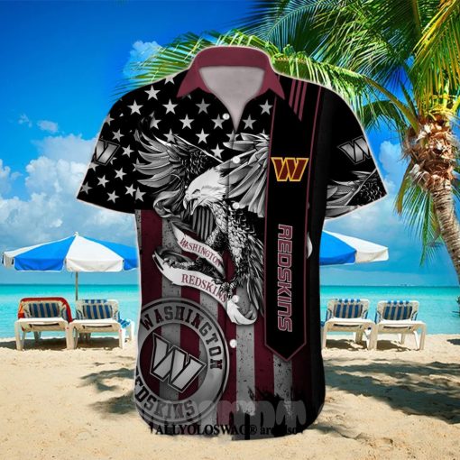 Washington Commanders NFL Custom Unisex 3D Pocket Hawaiian Shirt