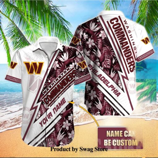 Washington Commanders NFL For Fans 3D Hawaiian Button Shirt