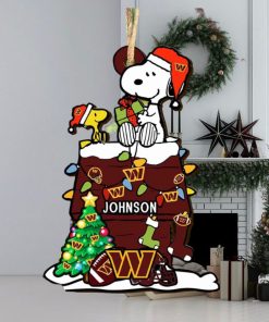 Washington Commanders NFL Snoopy Ornament Personalized Christmas 2023 Holidays