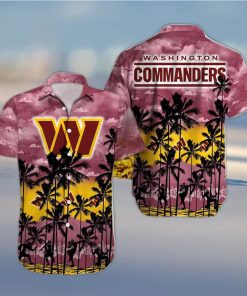 Washington Commanders NFL Sport Team Palm Tree Tropical Hawaii Shirt