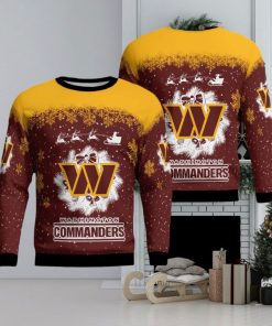 Washington Commanders Winter is Coming Knitted Xmas 3D Sweater Gift For Christmas