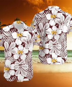 Washington Football Flower Pattern Hawaiian Shirt