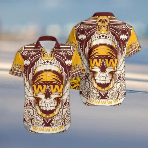 Washington Football Team Skull Diamon Hawaiian Shirt Gift For Halloween