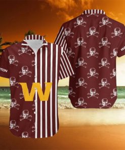 Washington Football Team Stripes and Skull Danger Hawaiian Shirt Gift For Halloween