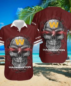 Washington Football Team Sugar Skull NFL Hawaiian Shirt