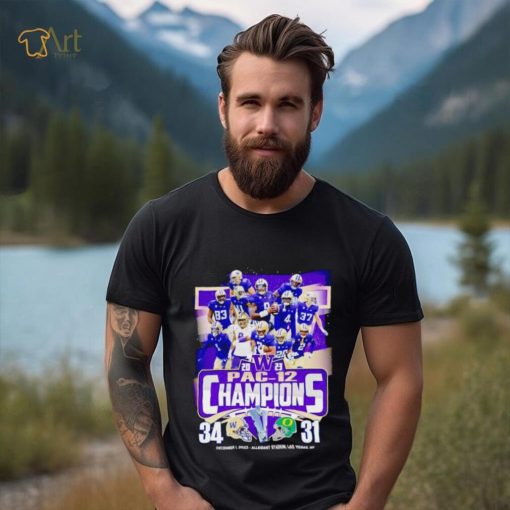 Washington Huskies 2023 PAC 12 Champions 34 31 shirt