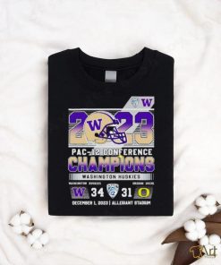 Washington Huskies 2023 Pac 12 Conference Champions 34 31 Oregon Ducks Shirt