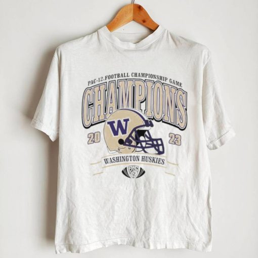 Washington Huskies 2023 Pac 12 Football Conference Champions helmet shirt