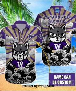 Washington Huskies NCAA Full Print Unisex Hawaiian Aloha Shirt