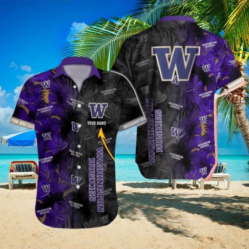 Washington Huskies NCAA Vintage Custom Name Men And Women Sports Teams Hawaiian Shirt Gift