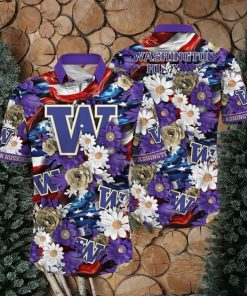 Washington Huskies NCAA1 Hawaii Shirt Independence Day