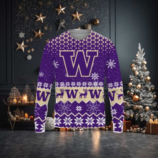 Washington Huskies Snowflake Pattern