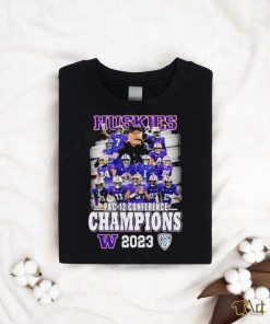 Washington Huskies Team PAC 12 Conference Football Champions 2023 Shirt