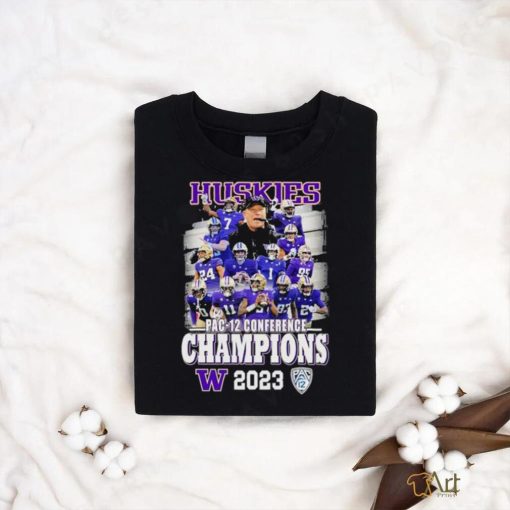 Washington Huskies Team PAC 12 Conference Football Champions 2023 Shirt