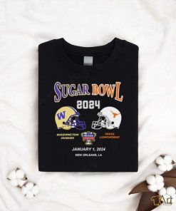 Washington Huskies vs Texas Longhorns Sugar Bowl 2024 january 1 2024 New Orleans LA head to head shirt