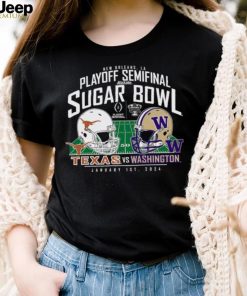 Washington Huskies vs. Texas Longhorns Blue 84 College Football Playoff 2024 Sugar Bowl Matchup T Shirt