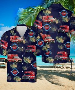 Washington King County EMS Paramedic Hawaiian Shirt Summner Vacation Shirt