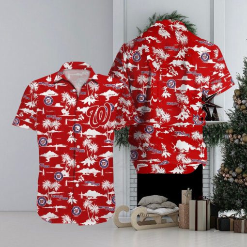 Washington Nationals MLB Hawaiian Shirt Coconut Pattern Shirt
