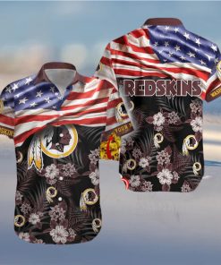 Washington Redskinds Custom Name NFL Hawaiian Shirt And Shorts Gift For Men And Women Fans