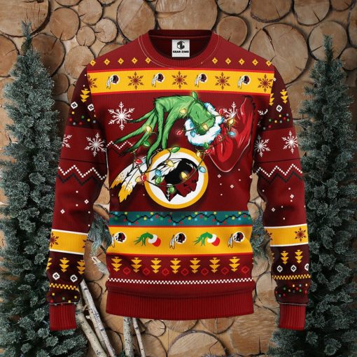 Washington Redskins Grinch Christmas Ugly Sweater