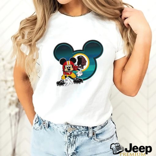 Washington Redskins Mickey mouse Disney football logo shirt