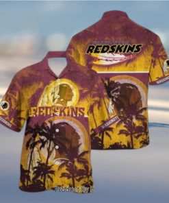 Washington Redskins NFL Hawaiian Shirt Style Tropical Pattern Hot Trending Summer For Awesome Fans Hot Trend 2023