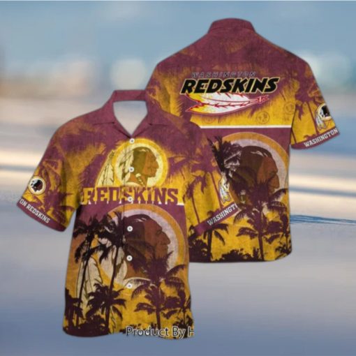 Washington Redskins NFL Hawaiian Shirt Style Tropical Pattern Hot Trending Summer For Awesome Fans Hot Trend 2023