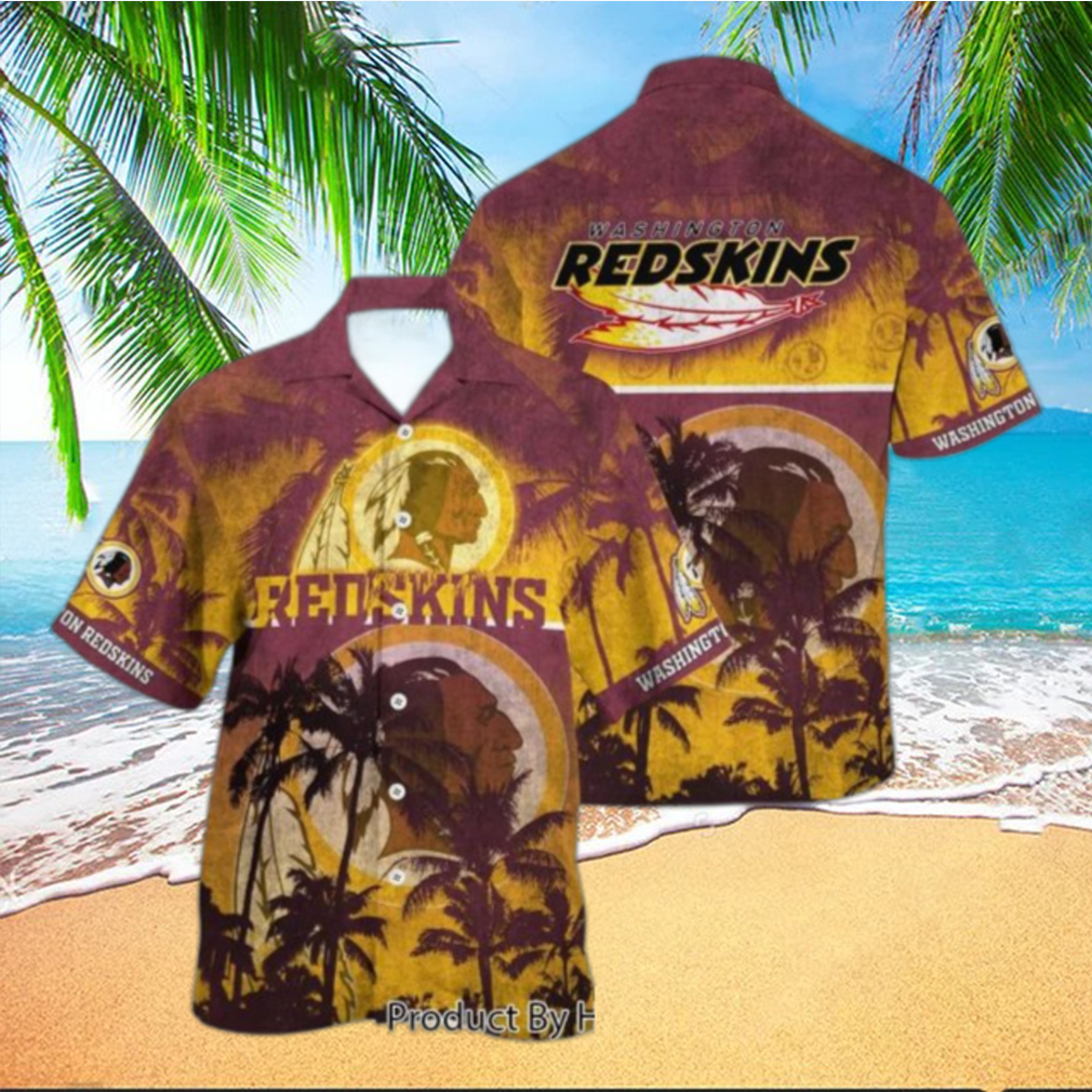 Washington Redskins NFL Summer Hawaiian Shirt Floral Pattern