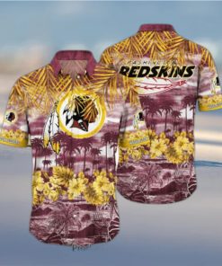 LIMITED] Washington Redskins NFL-Summer Hawaiian Shirt And Shorts