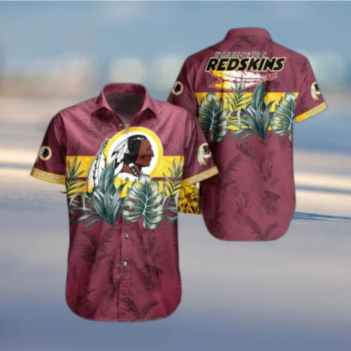 Washington Redskins NFL Hawaiian Shirt Tropical Pattern Graphic Gift For Fan NFL Enthusiast Hot Trend 2023