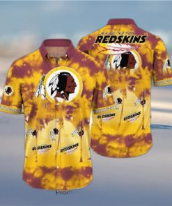 Washington Redskins NFL Hawaiian Shirt Tropical Pattern Graphic Short Sleeve Summer Gift For Fans Hot Trend