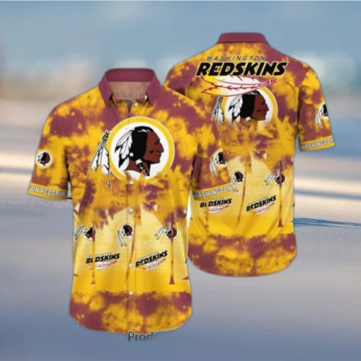 Washington Redskins NFL Hawaiian Shirt Tropical Pattern Graphic Short Sleeve Summer Gift For Fans Hot Trend