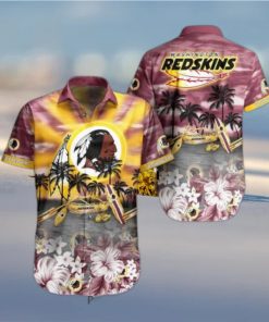 Washington Redskins NFL Hawaiian Shirt Tropical Pattern Summer For NFL Football Fans Hot Trend 2023