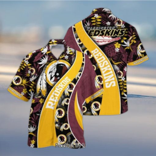 Washington Redskins NFL Hawaiian Shirt With Tropical Pattern For Your Loved Ones Hot Trend 2023