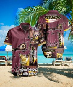 Washington Redskins NFL Skull Printed 3D New Trend Summer For Fans Hot Trend 2023 Hawaiian Shirt