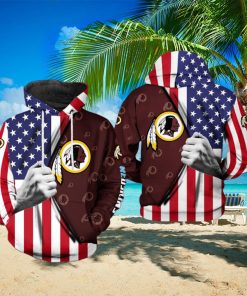 Washington Redskins NFL US Flag Team 3D Printed Hoodie Ver 1