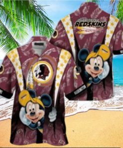 Washington Redskins nfl mickey mouse Hawaiian Shirt custom for fan