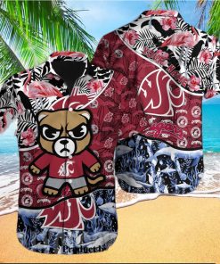 Washington State Cougars NCAA 3D All Over Print Summer Vibes Hawaiian Shirt