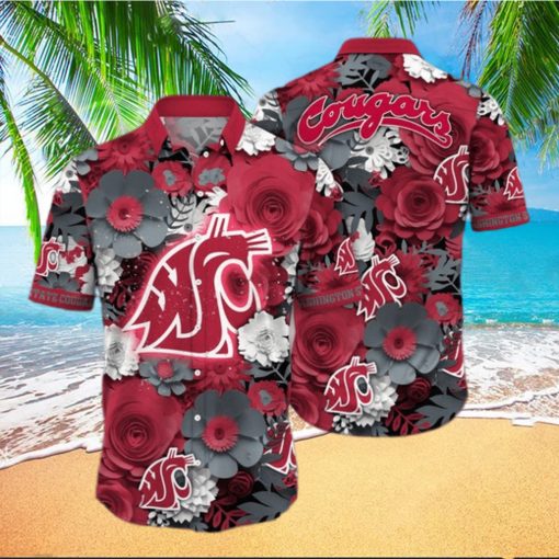 Washington State Cougars NCAA Flower Hawaii Shirt