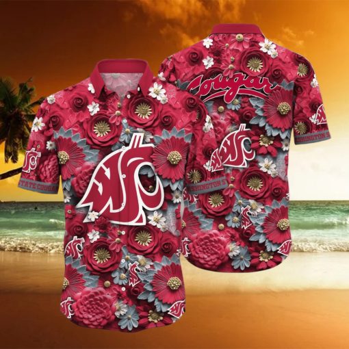 Washington State Cougars NCAA1 Hawaiian Shirt For Men And Women Fans