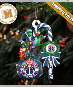 Washington Wizards NBA Grinch Candy Cane Personalized Xmas Gifts Christmas Tree Decorations Ornament_15433124 1