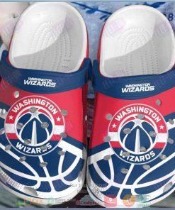 Washington Wizards Red Blue Nba Crocs Clog Shoes
