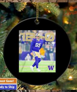 Washington walk on kicker Grady Gross scholarship 12 0 ornament