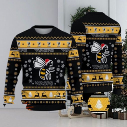 Wasps RFC 3D Ugly Christmas Sweater For Men And Women Sport Fans