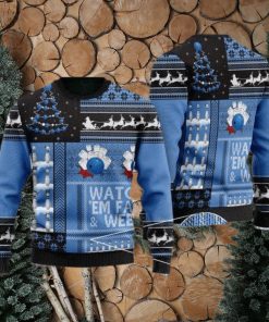 Watch’em Fall & Weep! Bowling All Over Print 3D Ugly Christmas Sweater