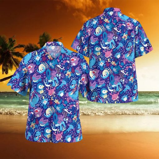 Water Pokemon Set 3D Hawaiian Shirt And Short Gift Beach